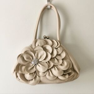 Pinkstix Cream Floral Purse
